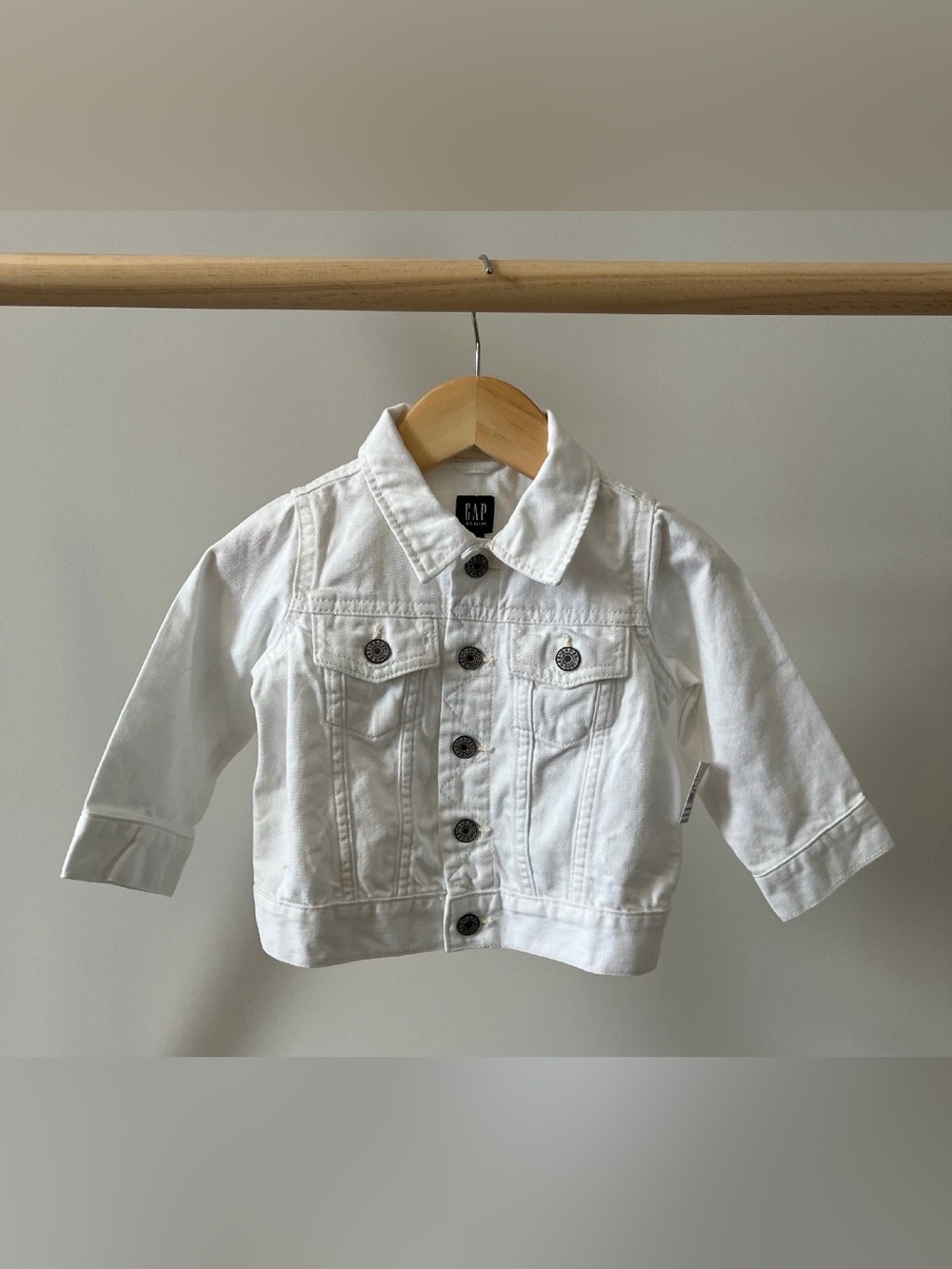 GAP Baby Denim Jacket in White 12-18M